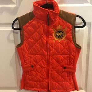 Ralph Lauren orange vest